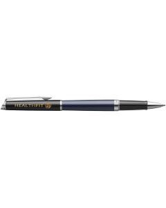 Hemisphere colour blocking rollerball pen with palladium trim (black ink)