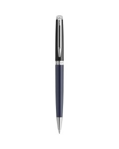 Hemisphere Colour Blocking Ballpoint Pen with Palladium Trim (blue ink)