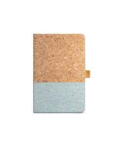 KLEE II. A5 notebook in cork and linen with lined sheets