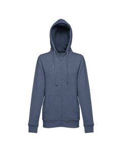 THC AMSTERDAM WOMEN II. Women's hoodie in cotton and polyester with full zip
