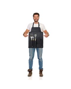 Gril 3-piece BBQ tools set and glove 