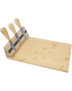 Mancheg bamboo magnetic cheese board and tools