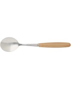 Root 5-piece stainless steel and beech wood cutlery set 