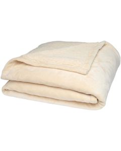Ashen GRS recycled sherpa blanket