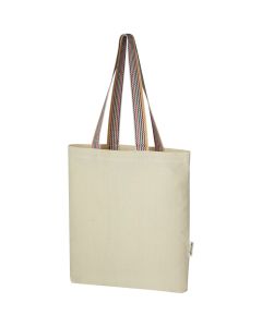 Rainbow 180 g/m² recycled cotton tote bag 5L