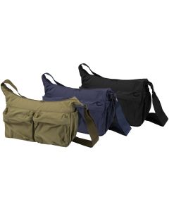 Calli 13" GRS recycled nylon laptop messenger bag