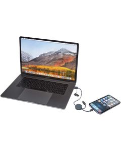 Citala 5-in-1 recycled plastic 30 cm data sync and 27W fast charge cable