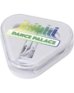 Rebel earbuds with recycled plastic storage box