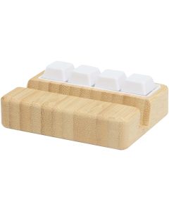 Algol recycled plastic phone stand and fidget toy with bamboo details