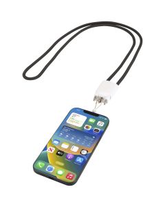 Ion 65W 5-in-1 recycled plastic lanyard charging cable