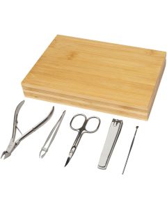Ladia 5-Piece Bamboo Manicure Set