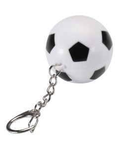 Rami football-shaped vanilla lip balm with SPF 15 and keychain