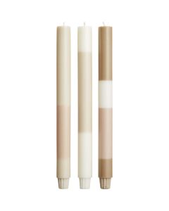 Originalhome layered limestone candles - set of 3