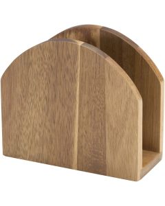 Charm acacia wood napkin holder