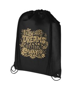 Evergreen GRS recycled non-woven drawstring bag 5L