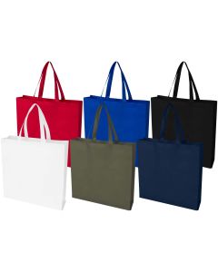 EcoSeal GRS recycled nonwoven gusset tote bag 12L