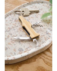 The Inaya - Bamboo multi tool keychain