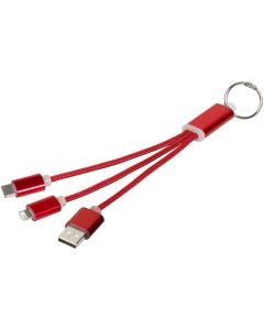 Metal Multi Charging Cable Keyring