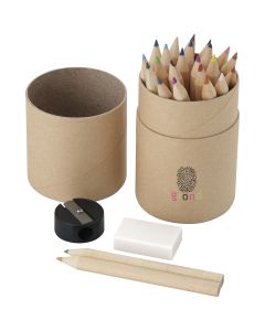 26 Colouring Pencils In Gift Tube With Sharpener Woodby
