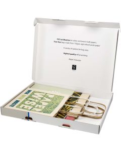 Agricultural waste and kraft paper bags sample box