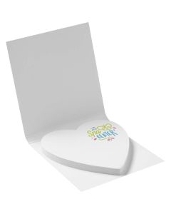 Sticky-Mate® soft cover heart-shaped sticky notes