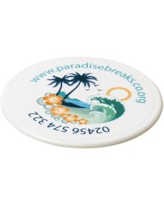 Renzo round plastic coaster