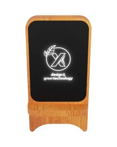 SCX.design W16 10W light-up wireless wooden stand