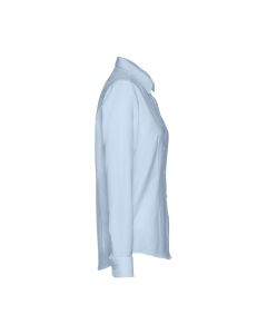 THC TOKYO WOMEN. Women's long-sleeved oxford shirt with pearl coloured buttons