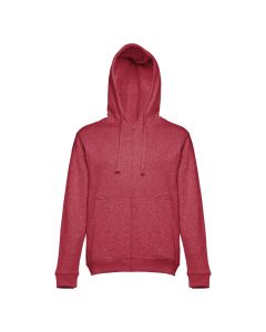 THC AMSTERDAM. Men's hoodie in cotton and polyester with full zip