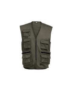 THC PIXEL. Waistcoat (200 g/m²) in polyester and cotton
