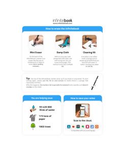 STARTER KIT INFINITEBOOK. Infinitebook" kit with hardcover, 1 cleaning kit, 1 marker and 1 ballpoint holder