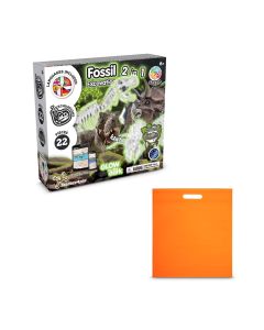 2 in 1 Fossil Excavation Kit IV. Educational game supplied with a non-woven gift bag (80 g/m²)