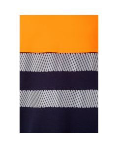 VL BASTET. Two-tone piqué T-shirt (150g/m²), in cotton (55%) and polyester (45%)