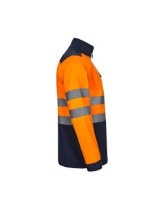 VL HESTIA LARGE. Two-tone soft shell jacket (280g/m²), with fleece lining and TPU membrane, in polyester (96%) and elastane (4%)