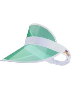 Bright cap with transparent visor 