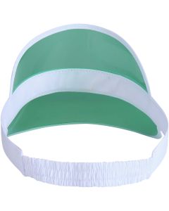 Bright cap with transparent visor 