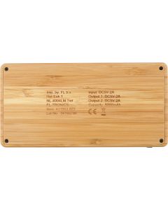 Bamboo solar power bank