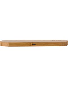 The Tatum - Bamboo dual wireless charger