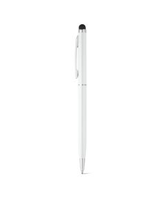 ZOE BK. Ball pen with touch tip in aluminium
