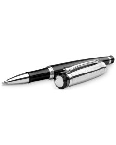 ORLANDO. Metal Rollerball and ballpoint pen set with clip