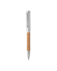 CORKO. Cork and metal ballpoint pen with twist mechanism