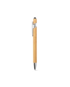 NEIL BAMBOO. Bamboo ballpoint with chrome-plated aluminium details