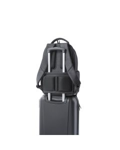 RE-BOSTON. Water-resistant 2Tone recycled nylon laptop backpack with 210D compartment