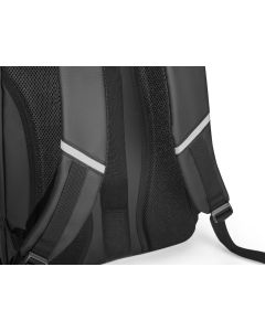 KAMPALA. Laptop backpack in 900D, high-density recycled polyester, with water-resistant coating and 210D recycled polyester lining 17'3"
