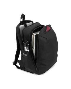UDINE. Backpack with one full opening compartment in high density 300D recycled polyester 16"