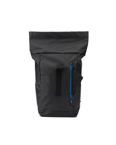 OSASCO BPACK. Roll top backpack with a zip system design that allows the top to be rolled up to fit the volume of the backpack, made from 600D recycled polyester