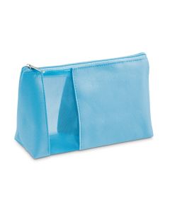 ANNIE. Microfibre and mesh cosmetic bag