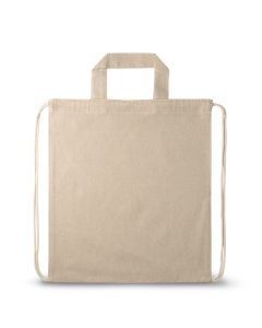 RISSANI. Drawstring bag with recycled cotton (70%) and polyester (30% rPET) (140 g/m²)