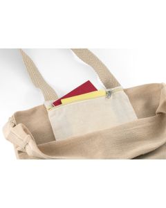 PADOVA. Juco bag (275 g/m²) with inner pocket in 100% cotton (120 g/m²)