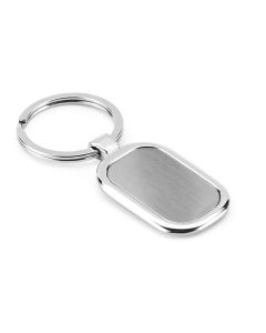 Metal keyring designed for customisation by doming. Supplied in a gift box